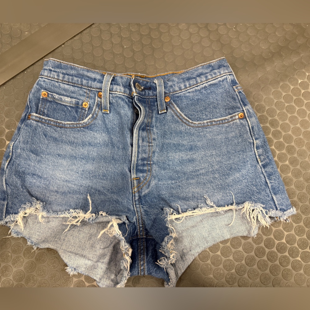 Levi’s  Blue Jean Shorts Distressed Casual